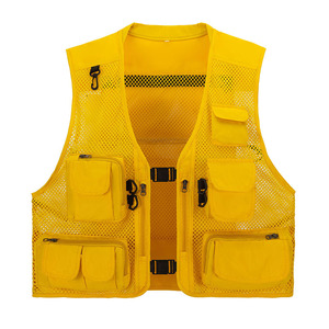 High Quality Custom Print Logo Men Work Cargo Photographer Black PVC Foam Utility <strong>Vest</strong> Coinno Ocean Boat Fishing - Product Image 5
