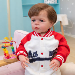 65 CM déjà Reborn Toddler peint fini en version garçon énorme vrai bébé <span class=keywords><strong>6</strong></span> <span class=keywords><strong>mois</strong></span> taille 3 D peau Art poupée - Product Image 2