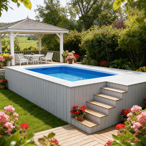 Piscine en fibre de verre professionnelle, protection UV, pour une détente familiale sûre et écologique dans votre jardin - Product Image 5