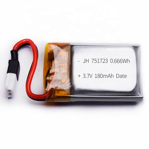 Pin Lithium Polymer Lipo <span class=keywords><strong>Rc</strong></span> <span class=keywords><strong>Udi</strong></span> U839 U939 JJRC H20 Syma S8 Skytech M67 YD927 <span class=keywords><strong>Rc</strong></span> <span class=keywords><strong>Drone</strong></span> 701723 751723 180MAh 20C Bán Chạy - Product Image 3