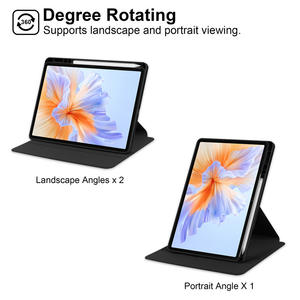 Custodia per Tablet con Supporto Rotante a 360° per Xiaomi Redmi Pad 2 (2025) 11 Pollici, Stile Libro, Rotazione Orizzontale/Verticale con Portapenna - Product Image 3