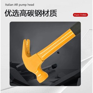 Factory steel tube handle yellow claw hammer labor-saving design percussion <b>nail</b> hammer direct supply wholesale - Product Image 4
