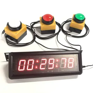 Industrial Stop Countdown <b>Digital</b> <b>Wall</b> <b>Clock</b> Remote Control Line Button Reset for School Unicycle Race Timing JI6D-1.5R - Product Image 3
