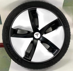 Piezas de coche personalizadas, cubierta de rueda de Hubcap central ABS para <span class=keywords><strong>Tesla</strong></span> modelo 3 - Product Image 3