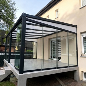 Terrazas Cubiertas Europeas para Todas las Estaciones, Techo de Balcón, Invernadero, Vidrio Templado, Marcos de Aluminio, Jardín de Invierno de Vidrio - Product Image 1