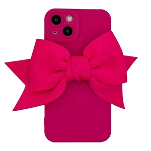 Di alta qualità dolce moda fresco <span class=keywords><strong>rosa</strong></span> scuro con fiocco grande in stile custodia per telefono cellulare per iPhone 15 14 <span class=keywords><strong>13</strong></span> <span class=keywords><strong>Pro</strong></span> max - Product Image 1