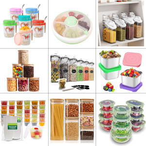 Ice Cream Pint <b>Containers</b> PP Plastic Eco-Friendly Airtight Leaf-Proof Food Storage Box with Silicone Lids - Product Image 3