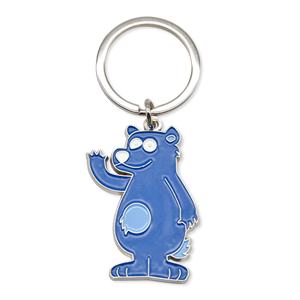 Porte-clés personnalisé en alliage de zinc émaillé, motif animal de dessin animé, étanche, avec nom et logo sur mesure, cadeau promotionnel - Product Image 4