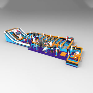 Kustom luar ruang raksasa tema Juegos taman hiburan permainan taman bermain dalam ruangan tiup rintangan istana Slide trampolin - Product Image 3