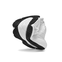 Chaussures décontractées respirantes et légères pour hommes Semelle intérieure en caoutchouc souple avec talon épais Doublure en coton Printemps Automne Hiver