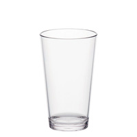 Verre à boisson en plastique Tritan SAN MS sans BPA, 17 oz, pour thé glacé, café, verre Boston