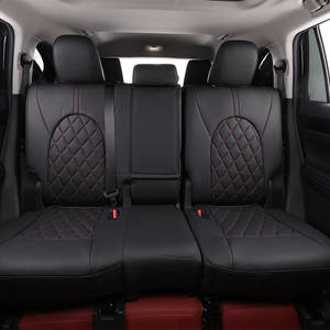 EKR Ensemble complet de haute qualité Housses de siège en cuir haut de gamme personnalisées d'origine pour <span class=keywords><strong>Toyota</strong></span> <span class=keywords><strong>Highlander</strong></span> 2009-2021 XLE, XSE, Limited - Product Image 6