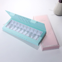 Boîte en papier kraft personnalisée pour produits cosmétiques pour les lèvres, acide hyaluronique, 2 ml, avec gaufrage et laminage mat