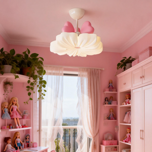 Lámpara de <span class=keywords><strong>Techo</strong></span> Moderna de Hierro con Diseño de Flor, Luz LED de Espectro Completo para Protección Ocular, Ideal para Dormitorio Infantil o Habitación de <span class=keywords><strong>Niñas</strong></span> - Product Image 4