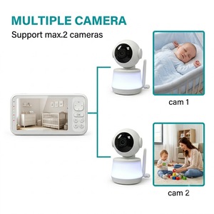 Monitor para Bebés KT524L Sin WiFi, Pantalla IPS de 5 Pulgadas, Cámara de Video Inalámbrica HD 720P con PTZ, Batería de 5000mAh, Protección de Privacidad - Product Image 3