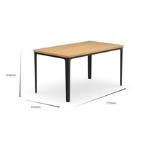 Table de conférence en bois moderne et simple, table multifonctionnelle pour bibliothèque