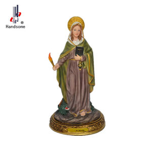 12นิ้ว Sant Martha <span class=keywords><strong>รูป</strong></span>แกะสลักทางศาสนาทำด้วยมือปรับแต่งได้ภาพคริสต์มาสที่ทนทาน - Product Image 5
