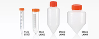 Tube à centrifuger conique en polypropylène transparent pour usage en laboratoire, 15 ml/50 ml/250 ml/500 ml