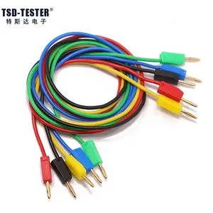 Cable de prueba suave para multímetro, conector Banana a Banana de 4mm, 5 colores