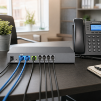 Grandstream HT841 Gateway VoIP FXO FXS, Gateway Empresarial PSTN Analógico SIP, Voz HD, Provisión Automática, IP PBX