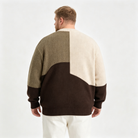 Cardigan en tricot de viscose pour homme, col rond, respirant, style streetwear décontracté, pull d'hiver uni, fabriqué en usine OEM