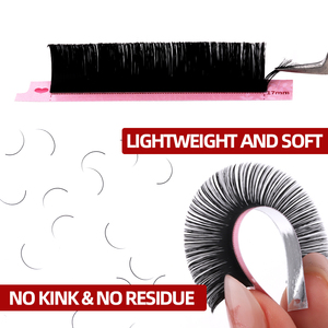 ขนตาปลอมสีดำด้านเพิ่มวอลลุ่มถาดผ้าไหมเนื้อนุ่มระดับพรีเมียม - Product Image 4