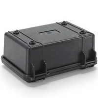 Étui de transport portable robuste en plastique noir IP67 de 8 pouces avec mousse antichoc amovible pour équipement