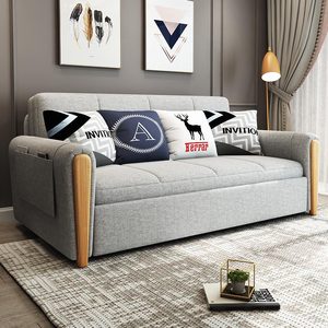 Katlanır koltuk yatak çift amaçlı çok fonksiyonlu katı ahşap tek ve çift saklanabilir oturma odası toptan çift amaçlı yatak - Product Image 5