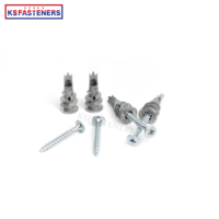 1/4-x1-1/4 Galvanisé de Zinc Alliage marteau drive pin ancrage Champignons Tête Nail Zamak Hit anchor