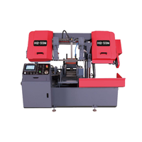 Scie à ruban CNC entièrement automatique pour couper les métaux Machine de découpe mentale intelligente et horizontale avec pince hydraulique
