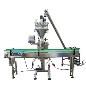 Fully Automatic 3 In 1 Coffee Milk Powder Filling Metal Tin Canning Seaming Packing Machine Production Line