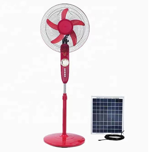 Factory air <strong>Cooler</strong> Solar <strong>Bedroom</strong> Ventilador Powered <strong>Fan</strong> 16 Inch Lithinum Battery Solar <strong>Fan</strong> With Solar Panel - Product Image 3