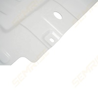 SEMRISE OEM Plaque de protection inférieure de voiture tout-terrain 4x4 en aluminium blanc et acier inoxydable avec logo personnalisé, modèle de protection du moteur