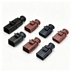 Connecteur automobile à 2, 3, 4, 6, 8, 10 broches, faisceau de câbles, câble électrique, TE AMP 1717888-1 1-966701-2, borne de connexion - Product Image 2