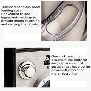 Mélangeur alimentaire commercial le plus vendu, 5 <span class=keywords><strong>L</strong></span>, mélangeur planétaire multifonction pour boulangerie - Product Image 5