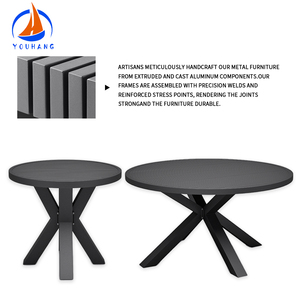 Suministro de fábrica <span class=keywords><strong>Mesa</strong></span> de balcón Exterior Aluminio Liquidación 8 plazas Metal <span class=keywords><strong>Mesa</strong></span> de comedor al aire libre Muebles - Product Image 2