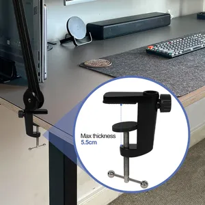 1600 Lumens LED <b>Desk</b> Lamp with Clamp 20 Inches 24W Bright <b>Desk</b> Light Adjustable Arm Dimmable Lamp for Home Office <b>Nail</b> Light - Product Image 5