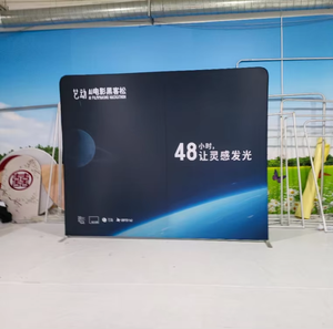 Tùy chỉnh 8 'x 8' khung nhôm Photo Booth <span class=keywords><strong>Backdrop</strong></span> Gối đứng vải căng thẳng vải <span class=keywords><strong>Backdrop</strong></span> cho triển lãm loại thẳng - Product Image 4