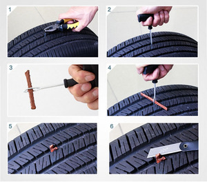 Bộ Dụng Cụ Sửa Chữa Lốp Xe Hơi Phích Cắm Không Săm Ô Tô Phụ Tùng Ô Tô Nhà Để Xe Dụng Cụ Sửa Chữa Lốp Xe Ô Tô Dễ Đâm Thủng Lốp - Product Image 3