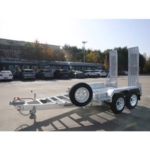 Remorque d'excavatrice robuste galvanisée à chaud personnalisée, équipement de remorquage pour camionnette, <span class=keywords><strong>véhicule</strong></span> de transport - Product Image 3