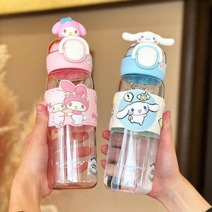 Zuo Mu Kuromi <b>Water</b> <b>Bottle</b> 700Ml <b>With</b> <b>Straw</b> Bpa Free For Kids School Use - Product Image 2