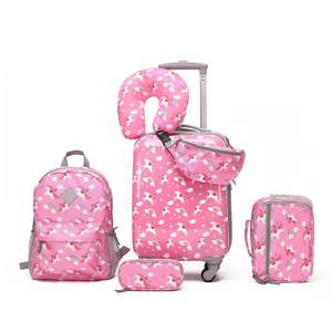 <span class=keywords><strong>Sac</strong></span> <span class=keywords><strong>à</strong></span> <span class=keywords><strong>dos</strong></span> scolaire classique et simple pour fille, avec valise <span class=keywords><strong>à</strong></span> <span class=keywords><strong>roulettes</strong></span> légère en ABS, ensemble de 5 pièces pour enfants comprenant une valise <span class=keywords><strong>à</strong></span> <span class=keywords><strong>roulettes</strong></span> et une trousse <span class=keywords><strong>à</strong></span> crayons - Product Image 3