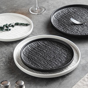 Platos de Porcelana de Alta Calidad para Bodas y Restaurantes, Bandeja para Servir Alimentos, Plato de <span class=keywords><strong>Gres</strong></span> Japonés, Plato de Cerámica para Postres - Product Image 2