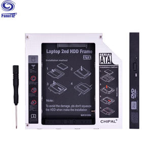 IDE a SATA <span class=keywords><strong>3</strong></span>.0 2nd HDD Caddy 12.7mm para 2.5 "SSD Case para Notebook CD-ROM DVD-ROM Optibay - Product Image 1