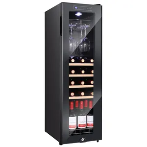 21 bottles wood frame home thermostatic wine cabinet cooler Thermoelectric wine cellar refrigerator Wine cabinet refrigerator