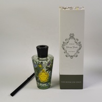 Bouteille en verre vide de 200 ml avec bouchon à vis pour huiles essentielles, diffuseur de parfum de luxe avec boîte et bâtonnets en fibre