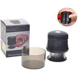 Khóa An Toàn Thịt Tenderizer Với 56 Thép Không Gỉ Extra Sharp Kim Blades, Nhà Bếp Đấu Thầu Tốt Nhất Cho Đấu Thầu, Ướp