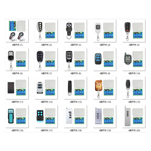 220V AC không dây RF điều khiển từ xa chuyển đổi máy thu 4 nút 24V tự động hóa nhà dẫn tiếp sức cho nhà để xe cổng nhà - Product Image 4