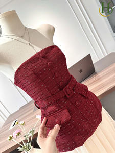 Vestido Corto de Tirantes Finos con Volantes para Mujer, Estilo Elegante y Transpirable, Hecho en Vietnam, de Chifón, para Todas las Temporadas - Product Image 4