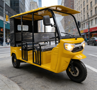 Tricycle électrique E Trike pour passagers, 6 places, cabine ouverte, taxi indien Bajaj TUKTUK, meilleur prix